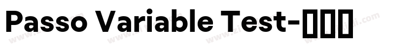 Passo Variable Test字体转换 Passo Variable Test字体转换